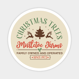 Christmas Trees Mistletoe Farms Magnet